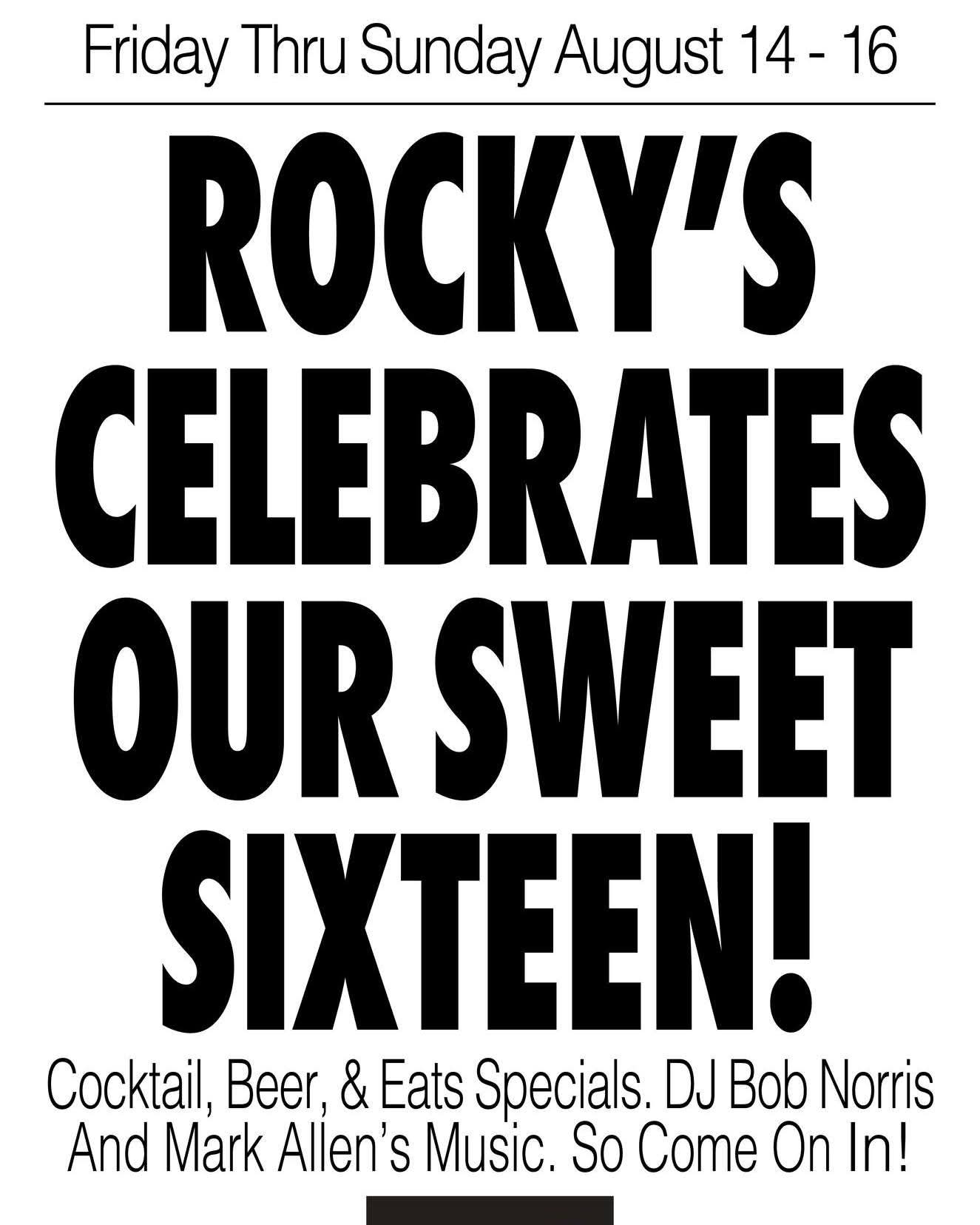 Celebrate our 16th birthday!